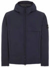 Men's Soft Shell Wappen Hooded Jacket Navy Blue - STONE ISLAND - BALAAN 2