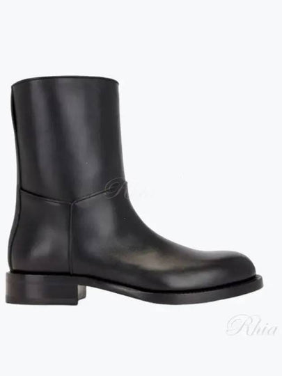 Nobilis Leather Mid Boots Black - THE ROW - BALAAN 2