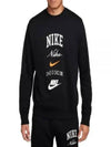 Club Fleece Crewneck Sweatshirt Black - NIKE - BALAAN 2