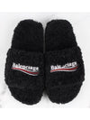 Wave logo furry slide 40 255 260 - BALENCIAGA - BALAAN 9