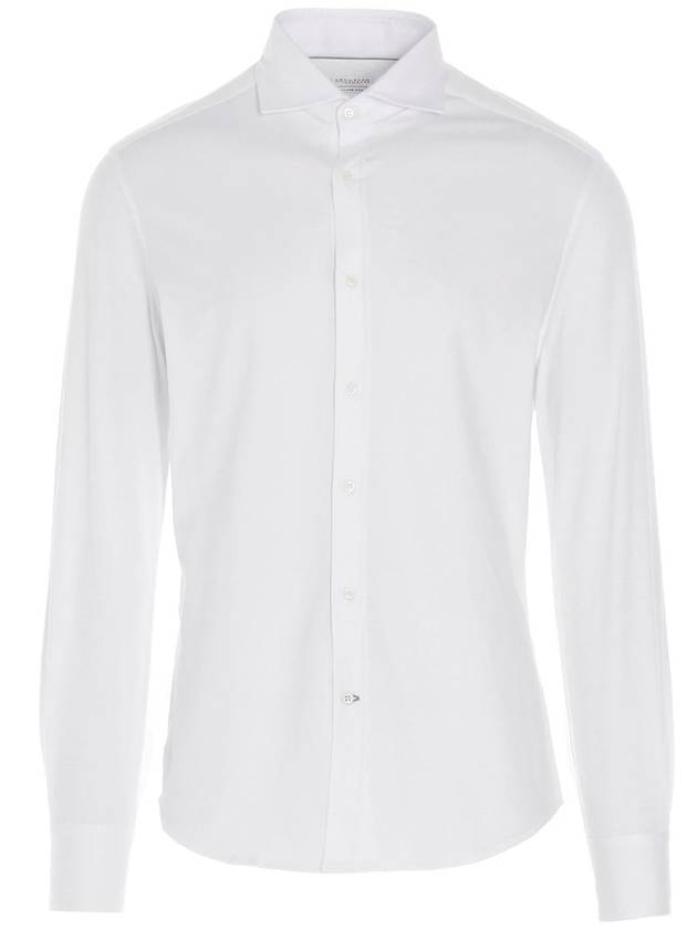 Men's Classic Long Sleeve Shirt White - BRUNELLO CUCINELLI - BALAAN 2