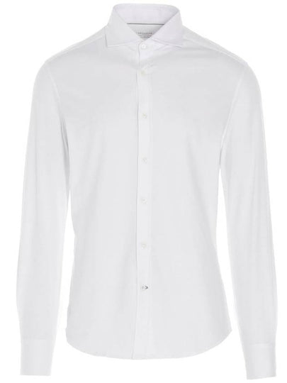 Men's Classic Long Sleeve Shirt White - BRUNELLO CUCINELLI - BALAAN 2