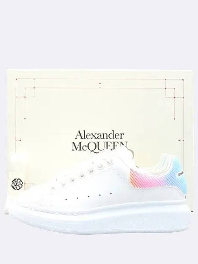 Unused 708070 White Color Rainbow Tab Oversole Women s Sneakers 35 225MM - ALEXANDER MCQUEEN - BALAAN 1