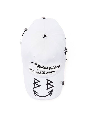 Big Smile Patch Logo Cap White - BLACKBLOND - BALAAN 1