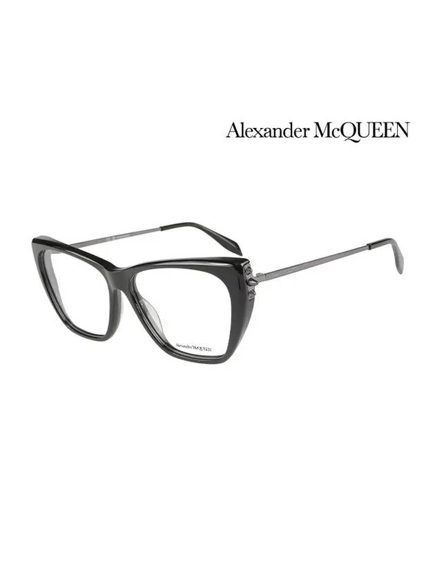 Eyewear Cat Eye Plastic Eyeglasses Black - ALEXANDER MCQUEEN - BALAAN 3