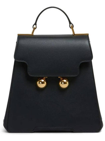 Trunkaroo Leather Backpack Black - MARNI - BALAAN 1