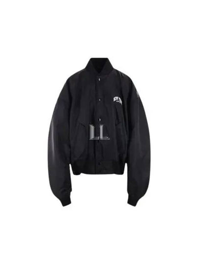 New York Embroidery Bomber Jacket Black - BALENCIAGA - BALAAN 2