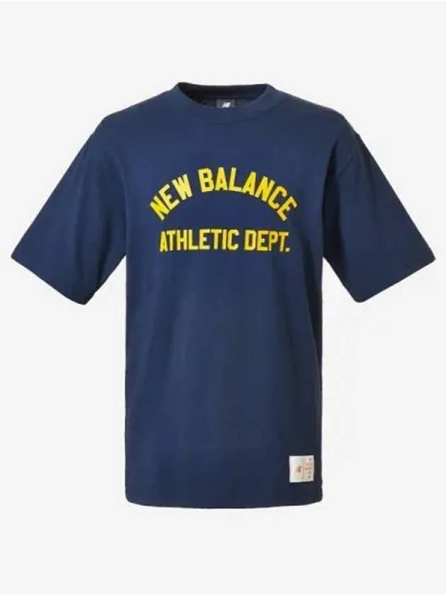 Uni Athletic Shorts Tee 59 Navy - NEW BALANCE - BALAAN 1