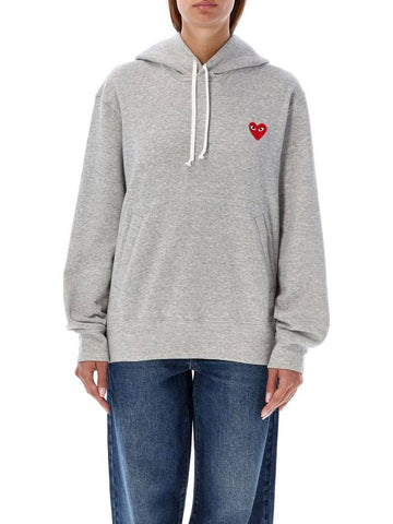 Red heart patch hoodie - COMME DES GARCONS PLAY - BALAAN 1