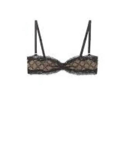 Women's GG Embroidered Thule Bra Black - GUCCI - BALAAN 2