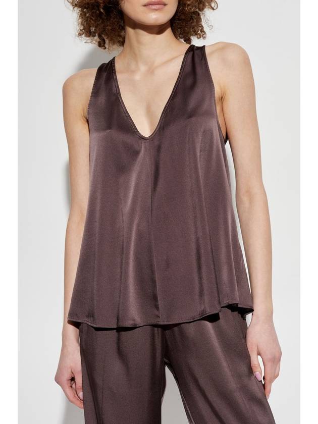 Forte_forte Sleeveless Silk Top, Women's, Brown - FORTE FORTE - BALAAN 3