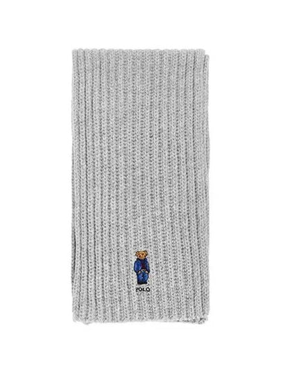 Muffler WC0523 032 Solid Denim Bare Rib Knit - POLO RALPH LAUREN - BALAAN 2