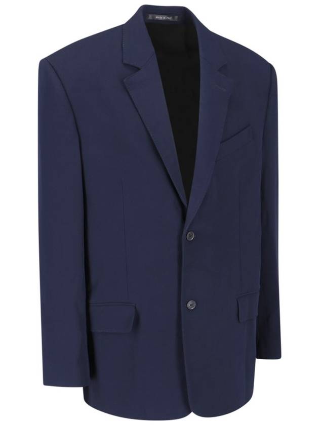 Regular Tailored Jacket Navy - BALENCIAGA - BALAAN 3