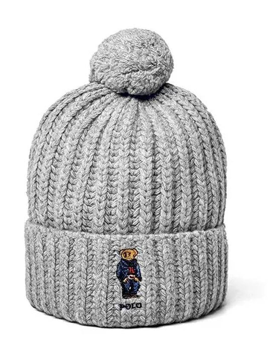 POLO RALPHLAUREN WC0522 032 Bear Rib Pom Beanie - POLO RALPH LAUREN - BALAAN 2