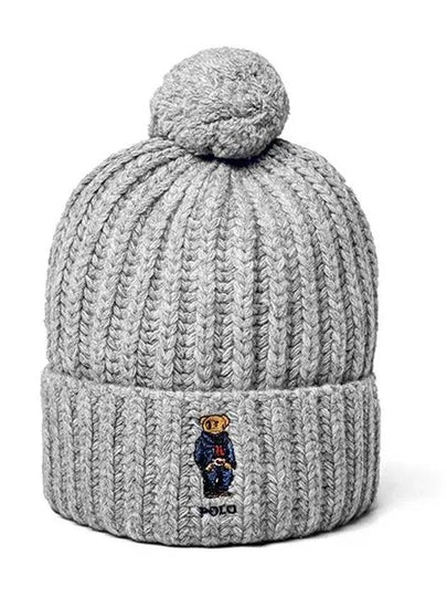 POLO RALPHLAUREN WC0522 032 Bear Rib Pom Beanie - POLO RALPH LAUREN - BALAAN 2