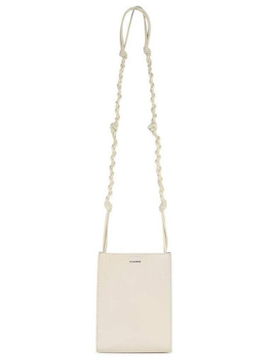 Jil Sander 'Tangle' Ivory Leather Crossbody Bag - JIL SANDER - BALAAN 1