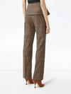 Houndstooth Tailored Check Straight Pants Brown - BURBERRY - BALAAN 5