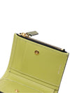 Color Block Leather Half Wallet Green - MARNI - BALAAN 7