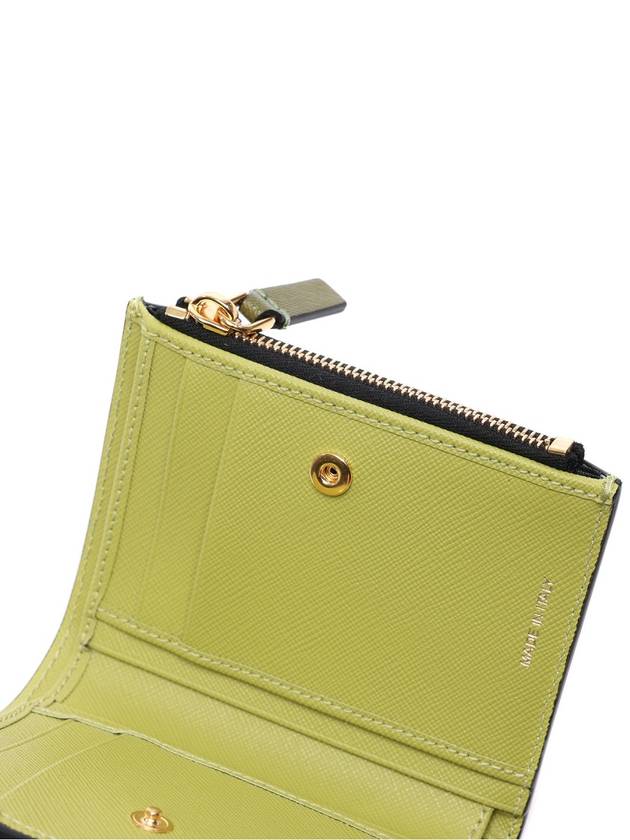 Saffiano Bifold Bifold Wallet Green - MARNI - BALAAN.