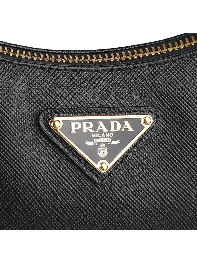 Re-Edition Saffiano Leather Mini Bag Black - PRADA - BALAAN 8