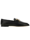 Kate Metal Logo Leather Loafers Black - TOD'S - BALAAN 2