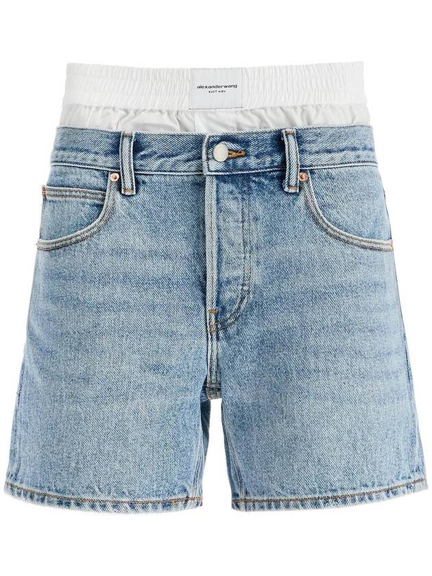 denim shorts with boxer insert for added - ALEXANDER WANG - BALAAN 1