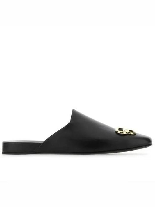 Women's Leather Cozy BB Mule Bloafer Black - BALENCIAGA - BALAAN 2