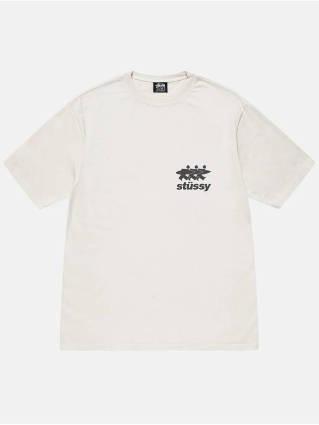 Surfwalk Pigmond Dye Short Sleeve T Shirt Unisex Natural - STUSSY - BALAAN 2