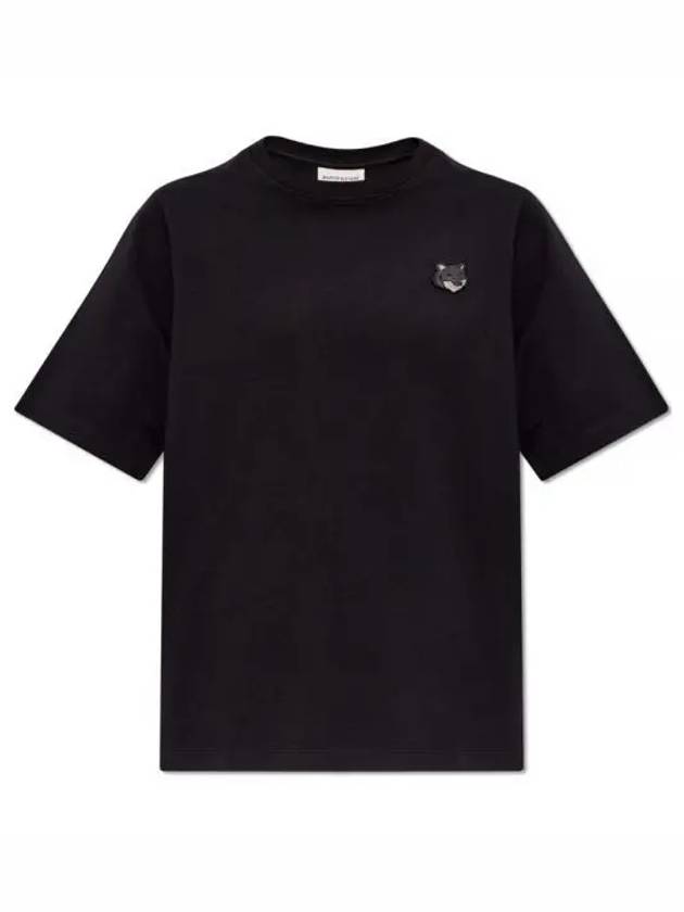 Bold Fox Head Patch Comfort Short Sleeve T-Shirt Black - MAISON KITSUNE - BALAAN 2