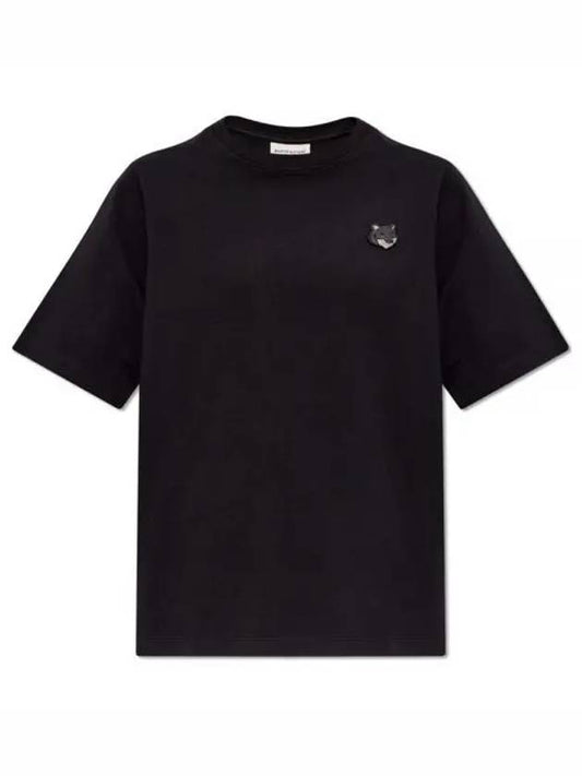 Bold Fox Head Patch Comfort Short Sleeve T-Shirt Black - MAISON KITSUNE - BALAAN 2