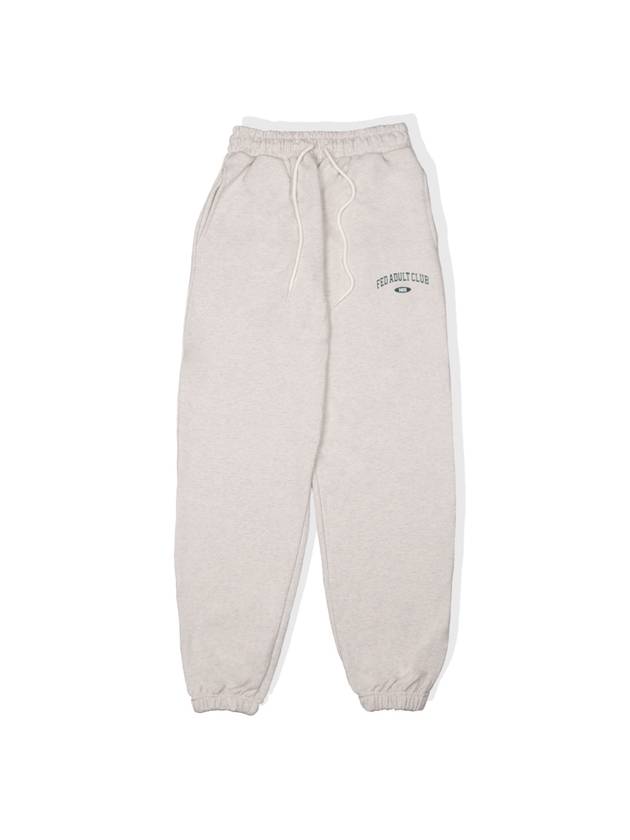 1420 Arch Logo Jogger Pants Oatmeal - FOREEDCLUB - BALAAN 2