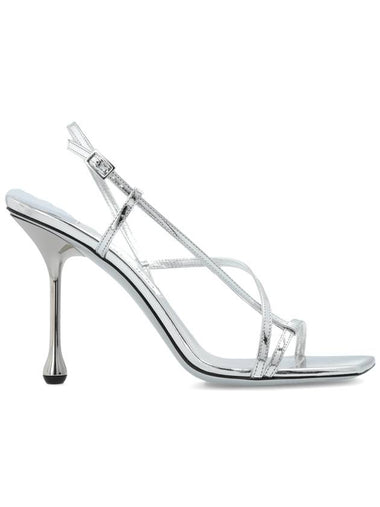 Jimmy Choo Heeled Sandals 'Etana', Women's, Silver - JIMMY CHOO - BALAAN 1