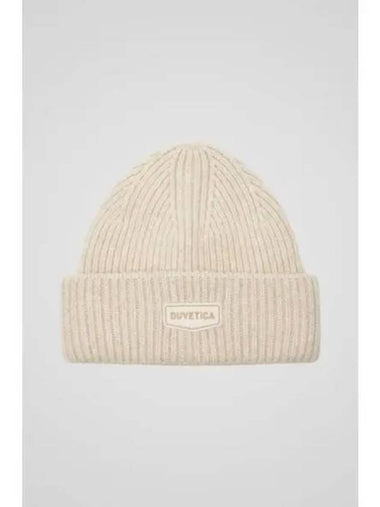 Sakero melange beige beanie - DUVETICA - BALAAN 1