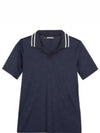 Women's Sammy Short Sleeve Polo Shirt Navy - J.LINDEBERG - BALAAN 2