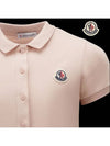 Kids Polo Shirt Dress One Piece Powder Pink 8I00011 8496F 514 8A 10A - MONCLER - BALAAN 4