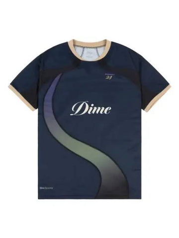 Peach short sleeve jersey navy - DIME - BALAAN 1