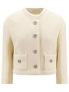 Wool Blazer Metal GG Button Jacket Ivory - GUCCI - BALAAN 2