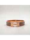 Clic H Bracelet Rose Gold & Marron Glace - HERMES - BALAAN 2