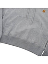 Women's Tiger Logo Cotton Hoodie Dove Grey - KENZO - BALAAN.