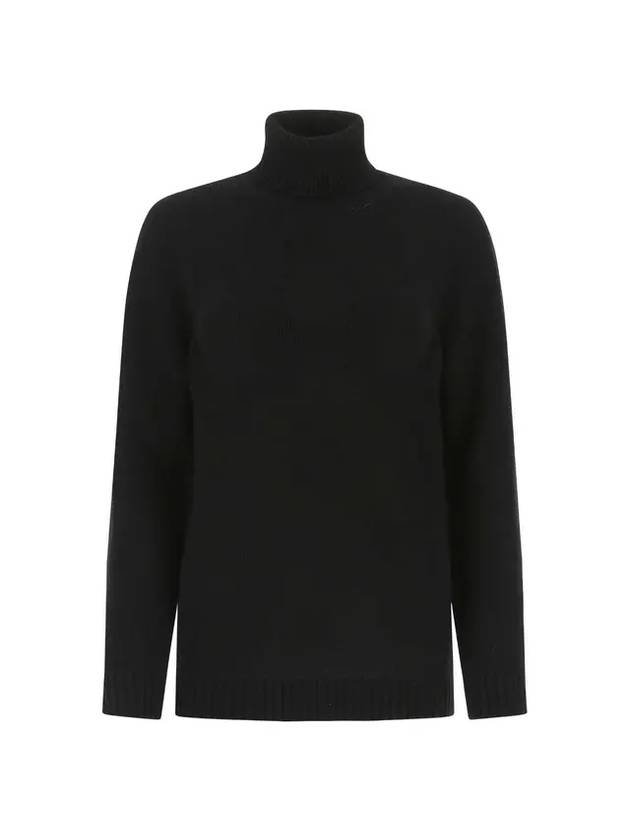 Women's Cashmere Turtleneck Black - PRADA - BALAAN 1