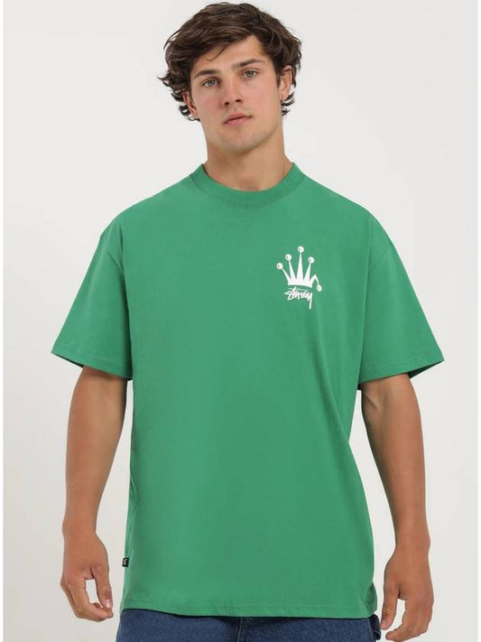 AU Australia BENT CROWN HW SS TShirt ST0L0135 Fern Green MENS M - STUSSY - BALAAN 1