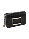 Women's Tres Vivier Buckle Shoulder Bag Black - ROGER VIVIER - BALAAN 4