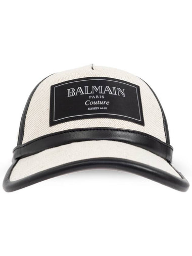 Balmain Cap With Logo, Women's, Cream - BALMAIN - BALAAN 1