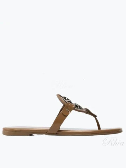 Metal Miller Soft Slider Sandals Brown - TORY BURCH - BALAAN 2