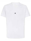 Embroidered Logo Jersey Short Sleeve T-shirt White - GIVENCHY - BALAAN 2