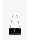 Calypso Patent Leather Shoulder Bag Black - SAINT LAURENT - BALAAN 2