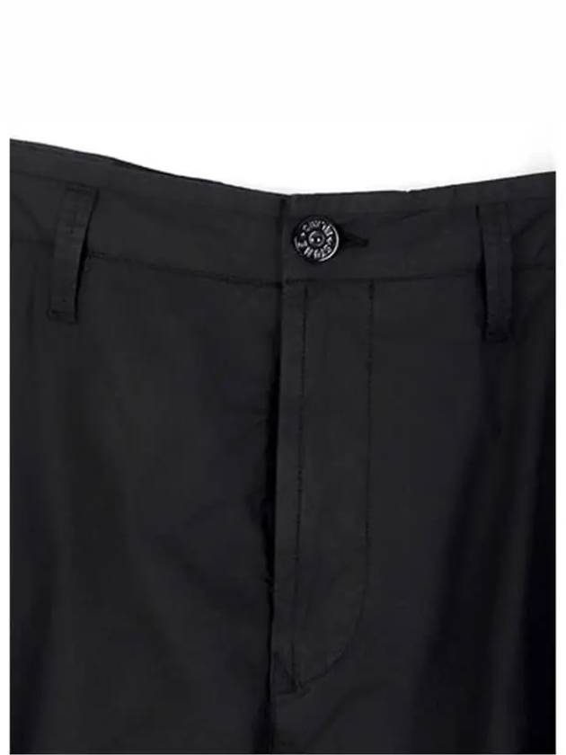 Light Stretch Cotton Bermuda Shorts Black - STONE ISLAND - BALAAN 4