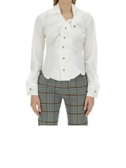 Drunken Logo Shirt White - VIVIENNE WESTWOOD - BALAAN 2