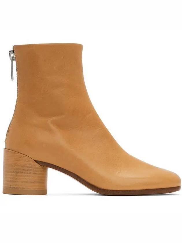 Leather Ankle Middle Boots Sudan Brown - MAISON MARGIELA - BALAAN 2