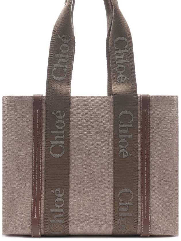 Woody Medium Tote Bag Dark Nut - CHLOE - BALAAN 3